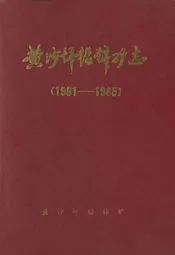 黄沙坪铅锌矿志(1981-1985)