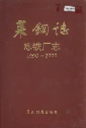 莱钢志 炼铁厂志