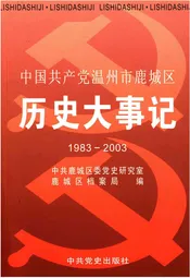 中国共产党温州市鹿城区历史大事记1983-2003