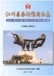 江川县农村信用社志(1954-2013)