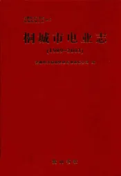 桐城市电业志(1989~2003)