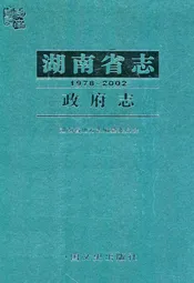 湖南省志·政府志(1978~2002)
