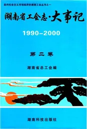 湖南省王会志·大事记第二卷 1990-2000