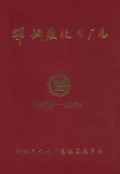 鄂钢焦化分厂志(1970-1994)
