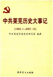 中国共产党莱芜历史大事记 1993-2007