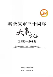 新余复市三十周年大事记  1983-2013