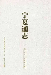 宁夏通志 社会科学卷(十八)