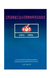 江西省陶瓷工业公司原燃材料供应处处志