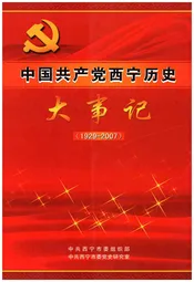 中国共产党西宁历史大事记