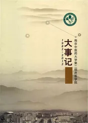南京中医药大学第二临床医学院大事记 1982-2012