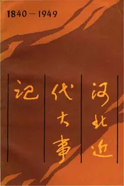 河北近代大事记