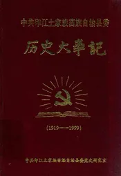 中共印江土家族苗族自治县委  历史大事记  1919-1999
